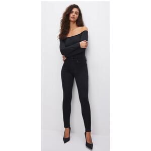 Good American Denim Women’s 6-12 Black 165 Always Fits Good Legs Skinny Jeans